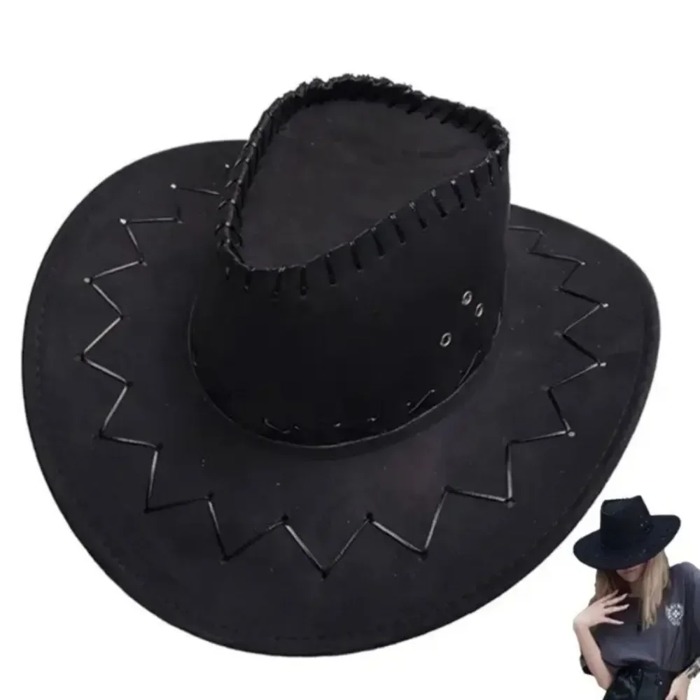 Ladies Stylish Black Cowboy Hat